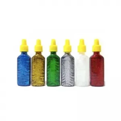 COLA GLITTER C/6 CORES 23GR ACRILEX