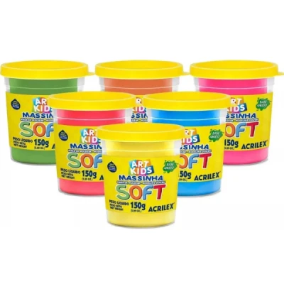 Massa de Modelar Soft Acrilex Pote 150g