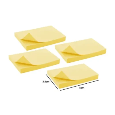 BLOCO ADESIVO 38X51 AMARELO MP2000 - MASTERPRINT