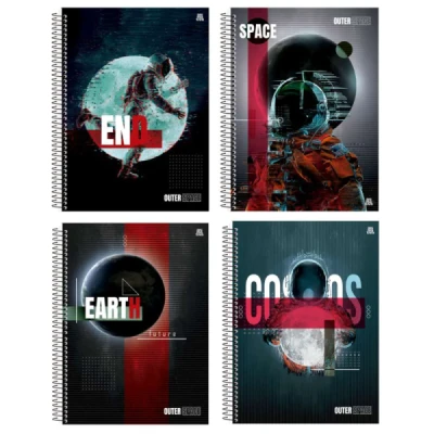 CADERNO 1MT 80F ESP CD UNIV OUTER SPACE ANIMATIVA