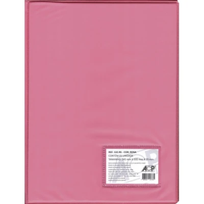 PASTA CATALOGO C/20 PVC ROSA REF132 ACP