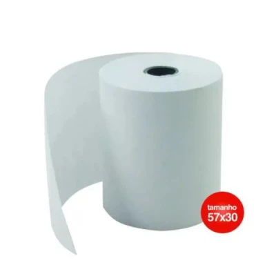 BOBINA PARA CALCULADORA BRANCA 57X30 - UNIDADE