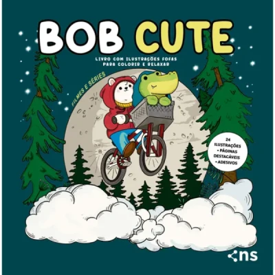 LIVRO COLORIR BOB CUTE FILMES E SERIES + ADESIVO 24P. NS