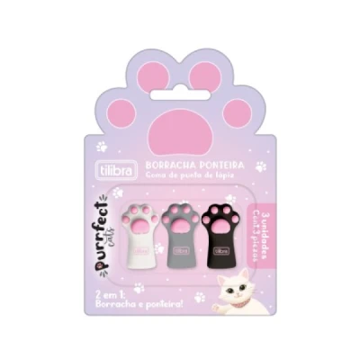 BORRACHA PONTEIRA PURRFECT C/3 TILIBRA