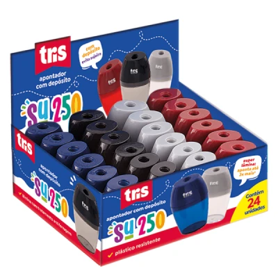 APONTADOR 1 FURO C/DEPOSITO SU250 ELIP PLAST - TRIS