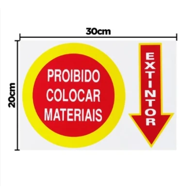 PLACA SINALIZACAO EXTINTOR S-210 - ACESSO