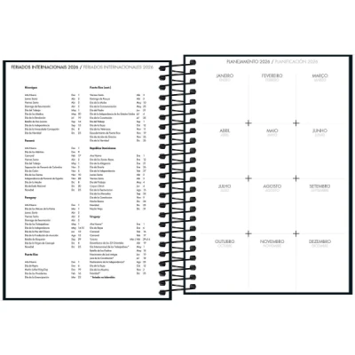 AGENDA EXECUTIVA ESPIRAL DIÁRIA 12,9 X 18,7 CM NAPOLI 2026