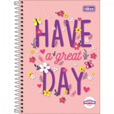 CADERNO 1/4 160F ESP CD PEPPER TILIBRA