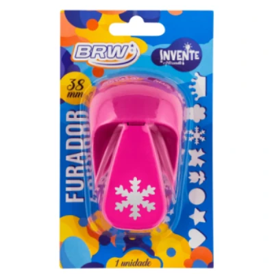 FURADOR DE EVA 38MM FLOCO DE NEVE BRW FE3805
