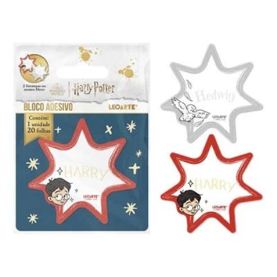 BLOCO ADESIVO HARRY POTTER COM FORMATO 20F LEOARTE
