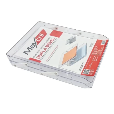 CAIXA CORRESPONDENCIA DUPLA CRISTAL MOVEL SELADA 10050045 MAXCRIL