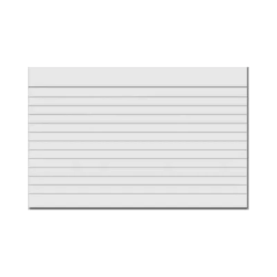 FICHA PAUTADA 3X5 127X76MM PCT/100 - PAUTA BRANCA