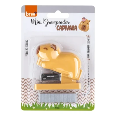 GRAMPEADOR PLÁSTICO CAPIVARA 20 FLS + GRAMPO 26/6 - GP0108 BRW