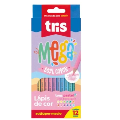 LAPIS DE COR C/12 TOM PASTEL R.687841 TRIS