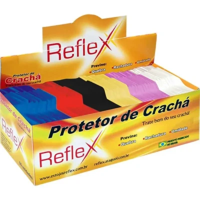 PROTETOR CRACHA PLASTICO CORES SORTIDAS REFLEX - UNID