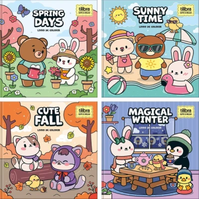 LIVRO COLORIR CUTE RELAX 46F CD - TILIBRA