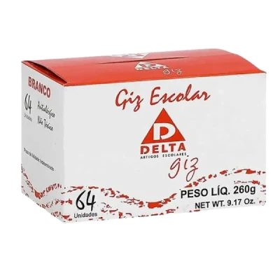 GIZ ESCOLAR BRANCO C/64UNID - DELTA