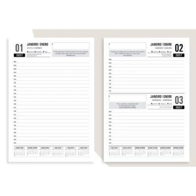 AGENDA COSTURADA CLASSIC (142X207MM) 2027 ANIMATIVA