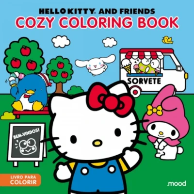LIVRO COLORIR COZY COLORING BOOK HELLO KITTY AND FRIENDS 24P.