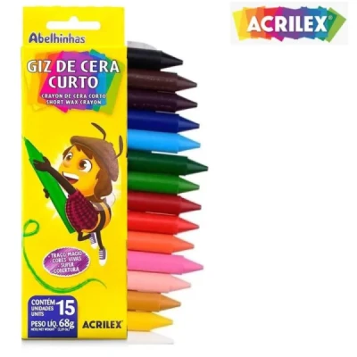 GIZ DE CERA CURTO C/15 REF09215 ACRILEX