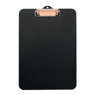 PRANCHETA OFICIO MDF STALO BLACK ROSE GOLD 4357