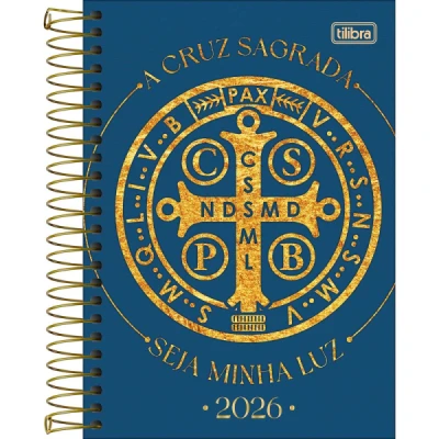 Agenda Espiral Diária (12,9x18,7cm) Bíblica 2026 - Tilibra
