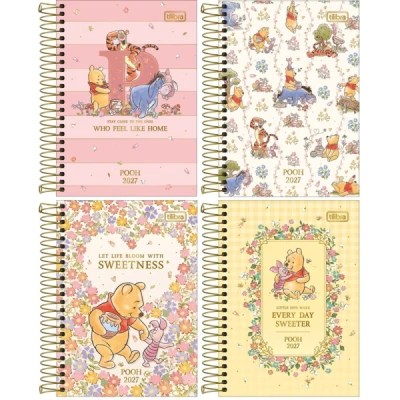 AGENDA ESPIRAL POOH (129X187MM) M5 2027 TILIBRA
