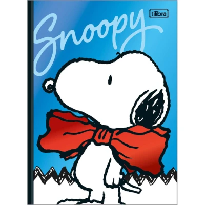 CADERNO 1MT 80F BROCHURA CD COLEGIAL SNOOPY TILIBRA