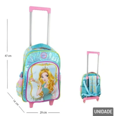 MOCHILA C/RODA INFANTIL FEMININA MIF5367-C ANGEL YEPP