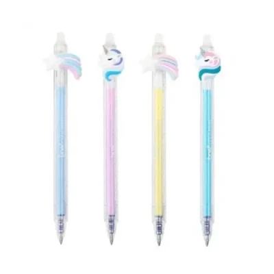 CANETA ESFEROGRÁFICA DIVERT GEL APAGAVEL 0.7MM - UNICORN - CA0202 BRW