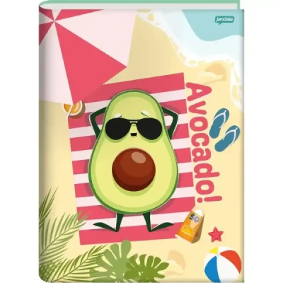 CADERNO BROCHURA 1/4 CD 80F AVOCADO JANDAIA