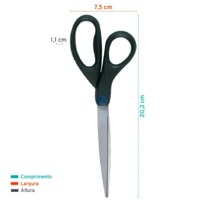 TESOURA 20CM 3CM B7206 BAZZE