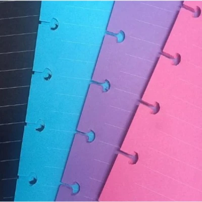 REFIL CADERNO DISCO MIOLO COLORIDO PAUTADO (272X200MM) C/40F CD1049 BRW