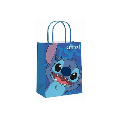 SACOLA PARA PRESENTE DECORADA STITCH M 26X19,5X9,5CM  14001828 - CROMUS