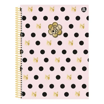 CADERNO 1MT 80F ESP CD UNIV REBECA BONBON - ANIMATIVA