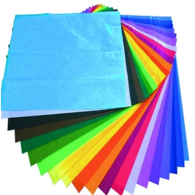 PAPEL SEDA 48X60CM - CORES DIVERSAS