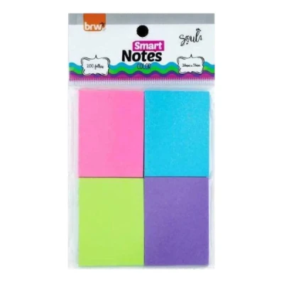 BLOCO ADESIVO SMART NOTES 38X51 COLOR 50F BA3891 BRW