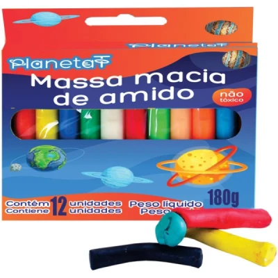 MASSA PARA MODELAR 12 CORES AMIDO 1002.15.99 - V.M.P.