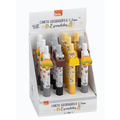 CANETA ESFEROGRÁFICA DIVERT 0.7MM ESCONDIDOS CA0515 BRW