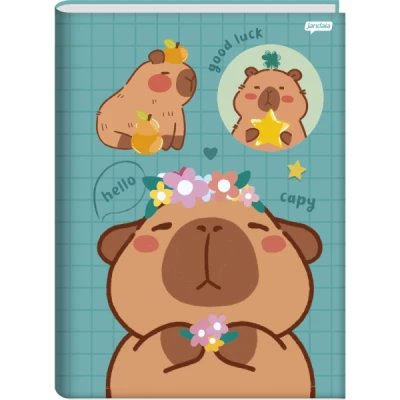 CADERNO BROCHURA 1/4 CD 80F CAPYVIBES JANDAIA