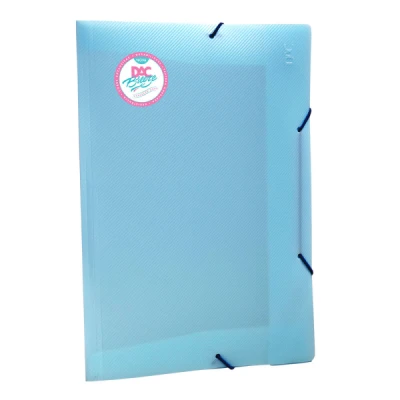 PASTA ELASTICA PLASTICA FINA OFICIO AZUL PASTEL BREEZE 801PP - DAC