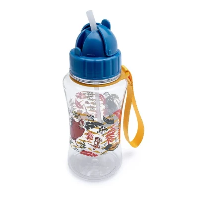 GARRAFA PLASTICA C/ CANUDO E ALCA 450 ML REI LEAO - CAIXA C/ 1 UND LEO LEO