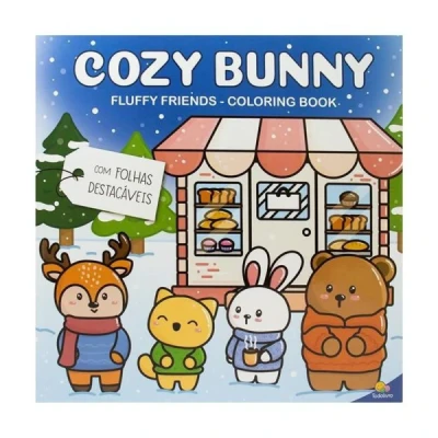 LIVRO DE COLORIR COZY BUNNY 25X25CM 24PG UNIDADE 1193244 - TODOLIVRO