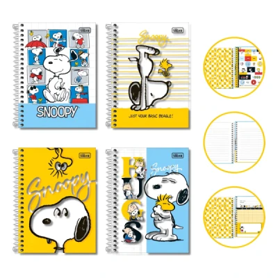 CADERNETA  1/8 ESP CD 80F SNOOPY TILIBRA