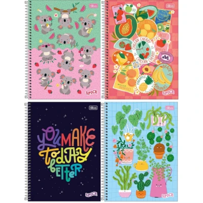 CADERNO ESP CD UNIV SPICE FEM TILIBRA