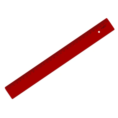 REGUA 30CM NEW LINE VERMELHA PASSION MAXCRIL