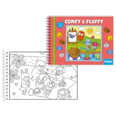 LIVRO DE COLORIR COMFY E FLUFFY 96P ESP CD 180G UNIDADE 584730 - MAGIC KIDS
