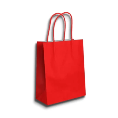 SACOLA PARA PRESENTE LISA VERMELHA 23,5X10X31,5CM PE7068 - CROMUS