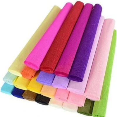 PAPEL CREPOM 48cmX2m - CORES DIVERSAS