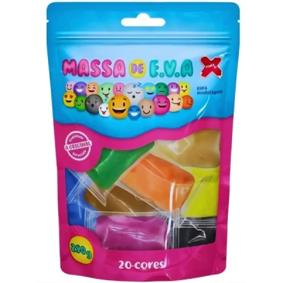 MASSA EVA C/20 CORES 250G 13022 - MAKE+